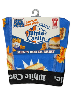 Mens White Castle Licensed Boxer Briefs - Size Medium - NWT